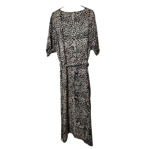 Osei Duro Nonna Maxi Dress Snake Bite XL Hand Dyed Belted Oversized Pockets Boho - Picture 5 of 15